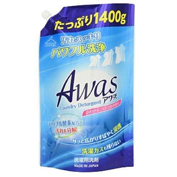 Гель д/стирки RS Awa’s с ферментами, цветочный аромат 1400 г дой-пак 9шт/кор (093936)