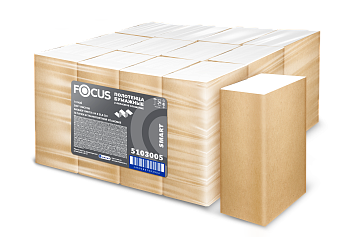 Полотенца бумажные Z сл 1 сл FOCUS Smart Towel Z-Fold 250 лист 24x21,5 12пач/уп (3814)