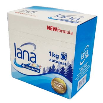 Порошок стиральный LANA с антибактериальным эффектом 1 кг коробка 12шт/кор (340033)