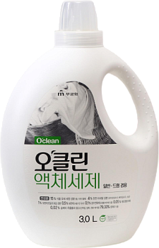 Средство д/стирки жидкое МКН O’Clean 100%-органич, на осн. мыльного дерева и соды 3л 4шт/кор (701327