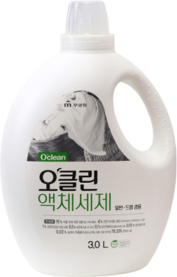 Средство д/стирки жидкое МКН O’Clean 100%-органич, на осн. мыльного дерева и соды 3л 4шт/кор (701327