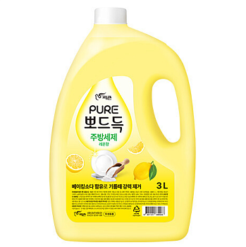 Средство для мытья посуды PIGEON PURE LEMON Лимон (с пищевой содой) 3 л канистра 4шт/кор (889066)