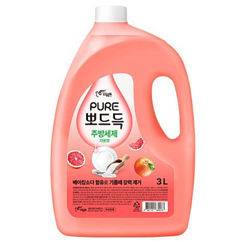 Средство для мытья посуды PIGEON PURE GRAPEFRUIT Грейпфрут с пищ содой 3 л канистра 4шт/кор (889073)